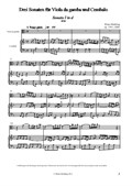 Drei Sonaten für Viola da gamba und Cembalo