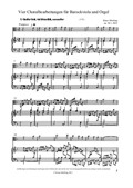 Vier Choralbearbeitungen für Barockviola und Orgel