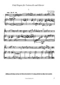 Fünf Elegien für Violoncello und Klavier